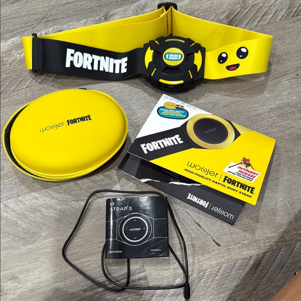 Special Edition Peely Fortnite Woojer Haptic Body Strap in Yellow and Black